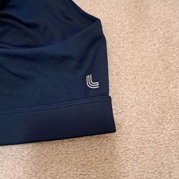 Lole Sports Bra Blue Size Large Stretch Adjustable Straps Solid Colour - Picture 5 of 10